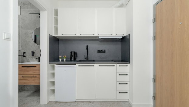 Dark Grey Apartment in Poznan by Renters - Foto 5, Cocina privada