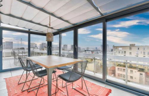 Splendide terrasse avec vue Tour Eiffel - Foto 12