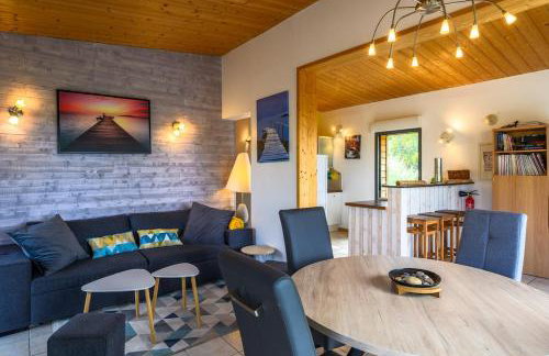 Lodge milieu - Piscine privée Terrasse - - Foto 6