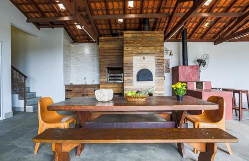 Recanto Atibaia piscina, área gourmet e vista incrível! - Foto 26