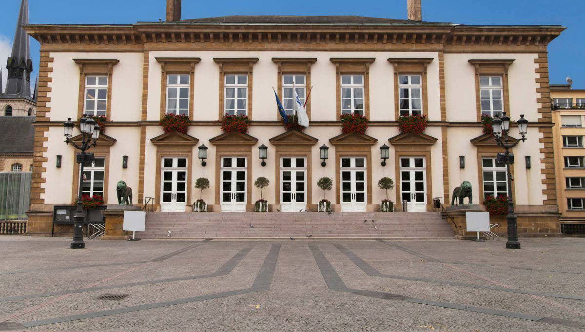 Fachada da prefeitura de Luxemburgo