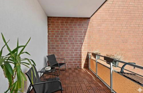 Getaway Apartment mit Balkon - Ruhiges Business-Apartment - direkte S-Bahn nach Messe DUS & ESS - Foto 22