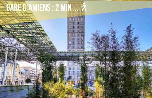 Les Perles Amiénoises-Suite Luxe Centre-Parking - Foto 25