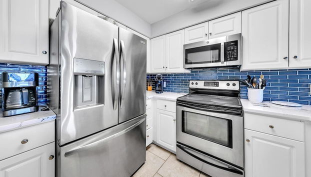 Gulf Front at Blue Mountain Beach Condo - Foto 5, Cocina privada