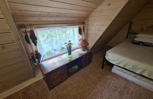 Duży drewniany domek nad rzeką, Obidza 381, Łącko - Foto 30