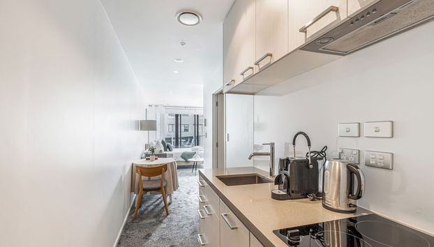 Central studio + private balcony by Zodiak Stays - Foto 5, Cocina privada