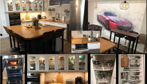 Stylisches Maybach Appartement mit Terrasse für 5 Personen, 5 Betten, große Kochinsel, Homeoffice mit 250Mbit WLAN - Foto 2