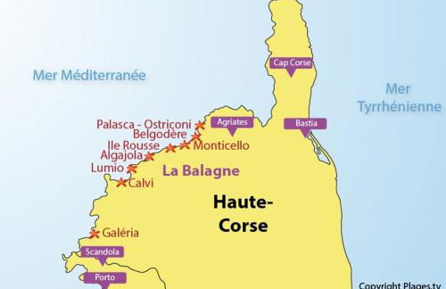 Studio standing classé meublé de tourisme avec terrasse vue mer " les pieds dans l'eau " à Algajola - Foto 22