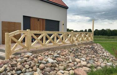 Rumiane pola - stodoła na Mazurach z widokiem na jezioro - Foto 62