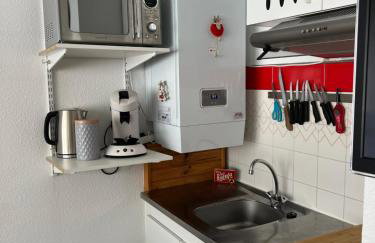 Studio 4 personnes résidence le Montana au pied des pistes balcon plein sud - Foto 3