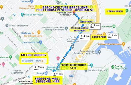 Beach & Culture Barcelona Port Forum Penthouse Apartment - Photo 40