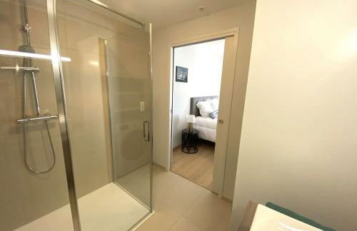 La Forêt-Fouesnant, appart. neuf, centre, proche golf, parking privatif - FR-1-481-130 - Foto 10