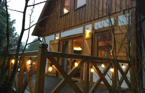 Deluxe Holiday Zdrojowa -Willa typu Alpejskiego w Borach Tucholskich-Całoroczna Balia z jacuzzi-Prywatny las i strumyk -Duża Wiata grillowa - Foto 37