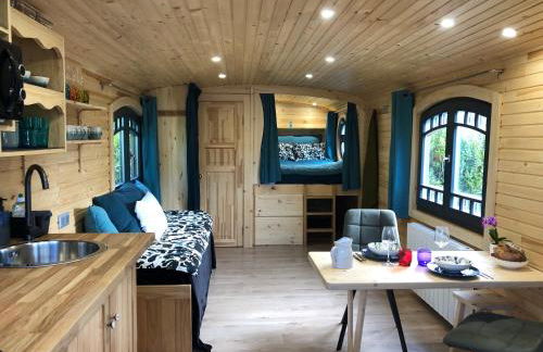 Roulotte Gîtes O bien-être massage Spa Séjour bien-être en hébergement insolite roulotte Karantez ou en gîtes Melon ou Yock à 800 m des plages - Foto 76