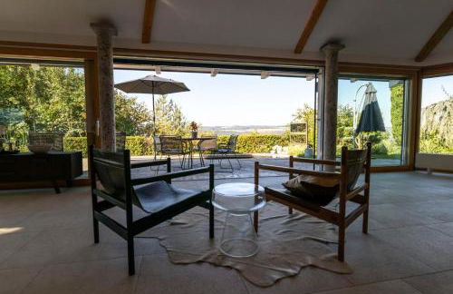 Ferienhaus hoch über dem Taubertal mit fantastischem Weitblick, Dachterrasse, 2000m2 großem Grundstück und Kamin - Foto 69