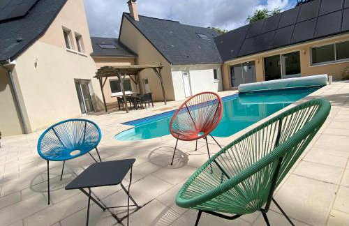 Villa Luxe Arnage aux portes du Circuit Piscine Chauffée - Foto 2