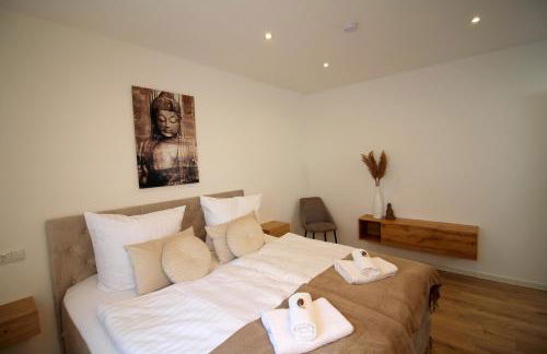 Großes Apartment mit Küche, Dusche, Badewanne, Balkon, Parkplatz vor dem Haus, ruhig gelegen, ADA4 - Foto 72