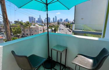 Downtown Los Angeles Skyline balcony view Modern Penthouse - Foto 10