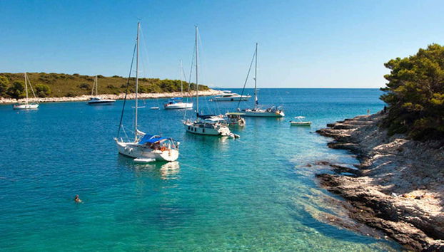 Eaux cristallines de la Mer Adriatique