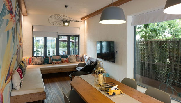 Zona de estar del vestíbulo