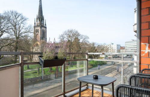 BLU APARTMENT -modern interior design in city centre- close to HBF & Uni - Foto 5