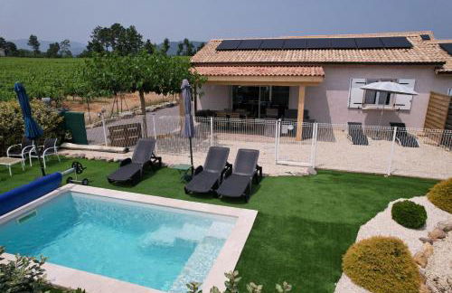 En Ardèche, maison de vacances L'Odalys climatisée avec sa piscine privée et chauffée - Foto 22