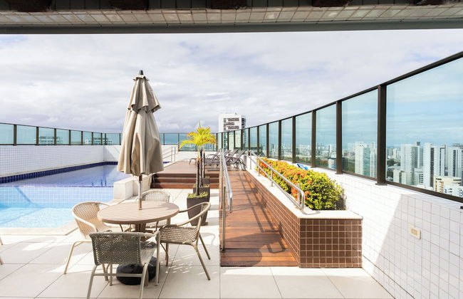 Lindo Flat no Beach Class Santa Maria em Boa Viagem - Foto 80