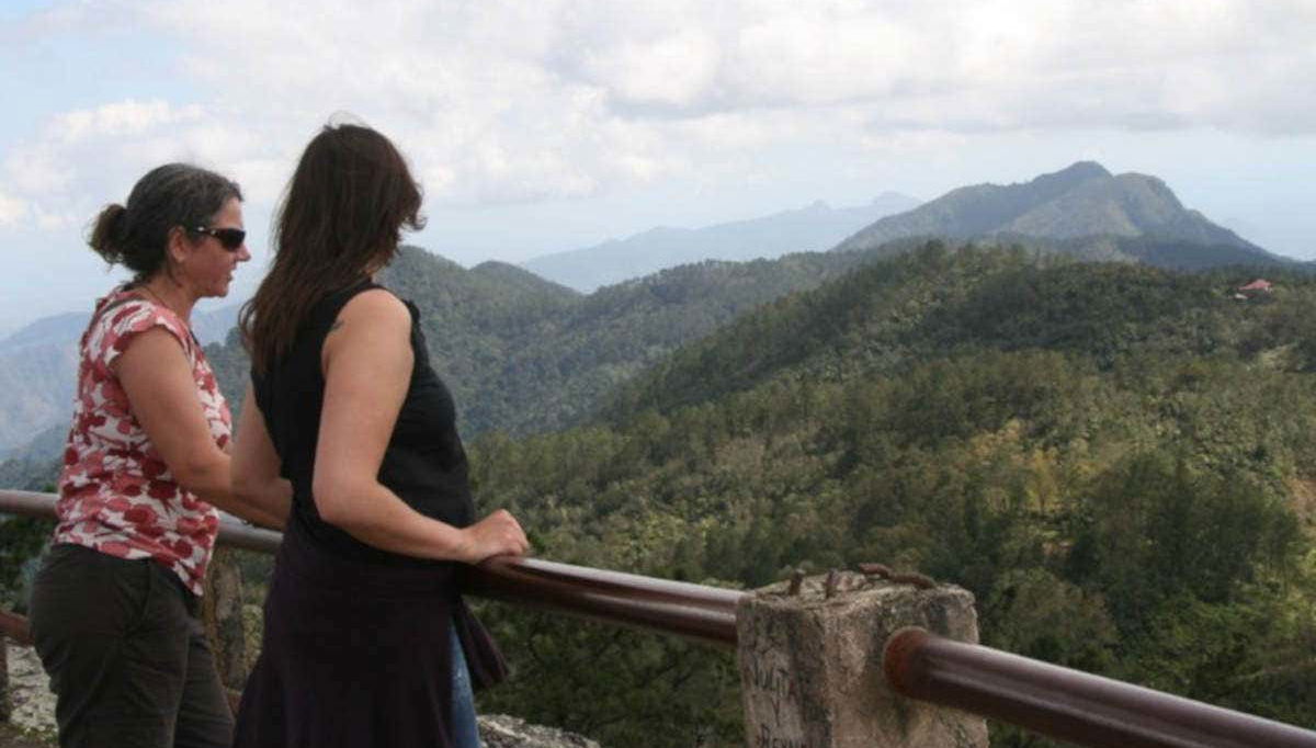 Enjoying the views from La Gran Piedra