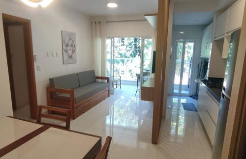 Apartamento novo a 350 m da praia das Toninhas em Ubatuba - 2 dormitórios sendo 1 suite, piscina, varanda gourmet com churrasqueira, ar condicionado, cozinha completa, garagem privativa - Foto 46