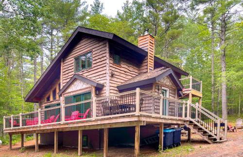 ADK Cabin with Hot Tub, Near Whiteface, Lake Placid, Fire Pit, Game Rm - Foto 40