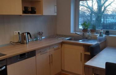 Monteurwohnung in Wesermarsch, Küche, Einzelbetten, Stedinger Landhotel - Photo 20