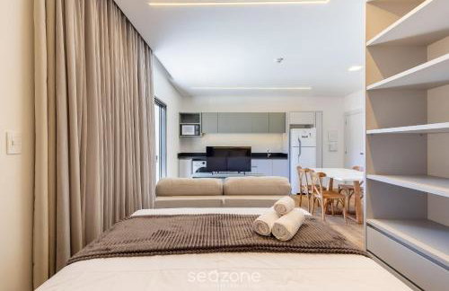 Aptos em prédio com piscina a 180m da Praia em Bombinhas - SFRs - Foto 41