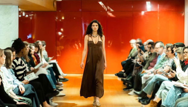 Défilé de mode aux Galeries Lafayette de Paris