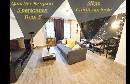 Le Bergson 3 chambres Stationnement gratuit - Foto 1