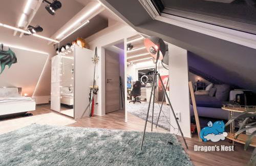 Dragon’s Nest: Cozy & modern attic loft Nuremberg - Foto 38