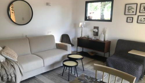 LA BRINDILLE Petit mas provencal meublé de tourisme 3 étoiles 2-3 personnes 1 piece 30 m2 tout confort lisière foret jardin Jacuzzi Piscine - Foto 5