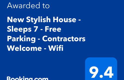 New Stylish House - Sleeps 7 - Free Parking - Contractors Welcome - Wifi - Foto 40