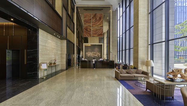 Zona de estar del vestíbulo