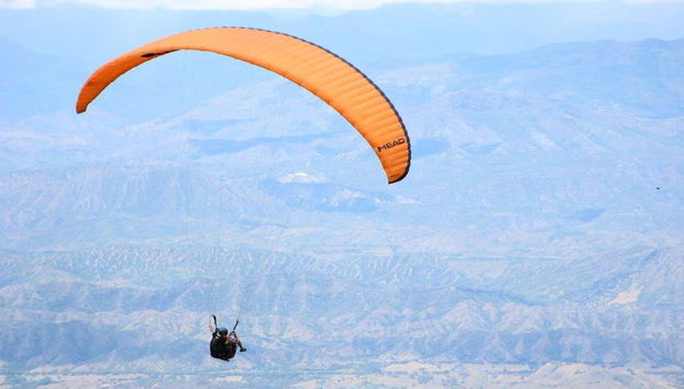 Flying over the Valle del Cauca department