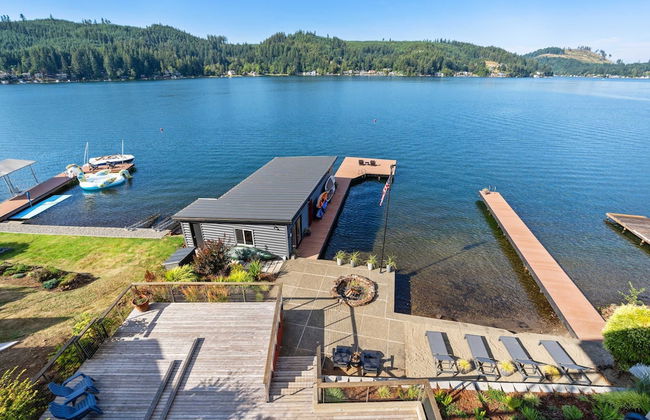 Lakefront Luxury Stunning Views Dock Hot Tub - Foto 1