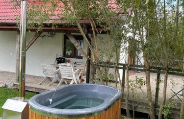 Szarejkowe Wzgórza całoroczny domek z balią na tarasie - Foto 6