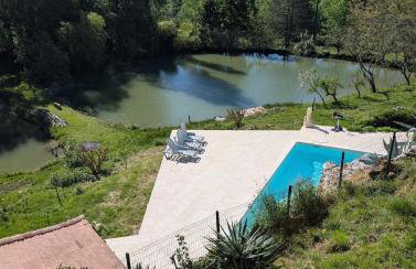 Maison de campagne 4 couchages avec piscine et lacs - Foto 6