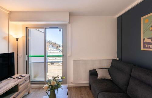 Studio moderne pour 2 personnes avec cuisine équipée et TV à Gourette - FR-1-400-122 - Foto 10