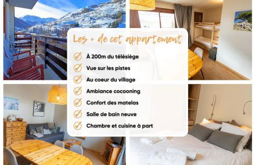 Cosy T2 6p - vue imprenable sur la station de Vars - Foto 6