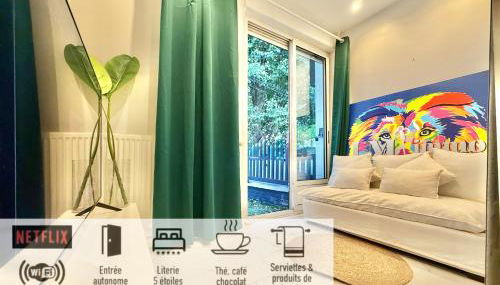 30 - Appartement avec TV XL, 2 chambres, jardin, parking, prox Gare et CentreLille - Foto 3