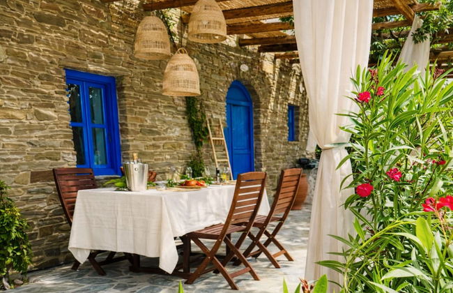 Villa Kotseli: Traditional Stone House with Pool & Sunset Sea Views - Foto 26