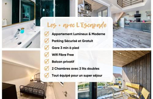 L'Escapade - PARIS 20 min - DISNEY 25 min - GARE 3 min à pied - PARKING - Confortable & Moderne - Free WIFI - Foto 18