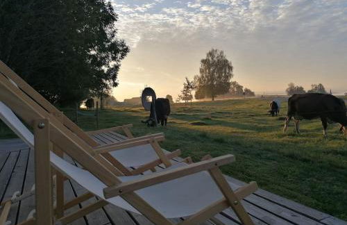 5Sterne Ferienwohnung im Fachwerk mit Bergblick in Alleinlage und großem Garten, Infrarotkabine - Foto 26