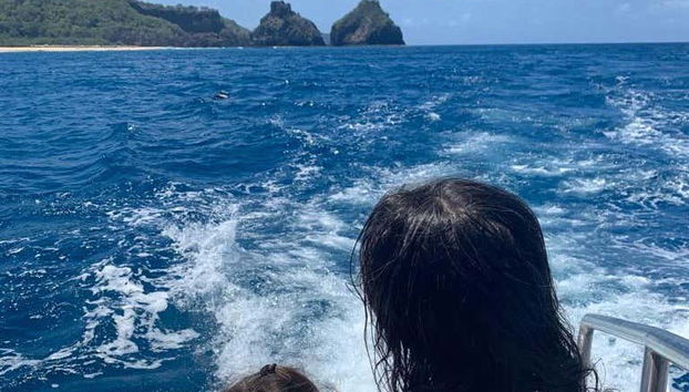 Durante il giro in barca