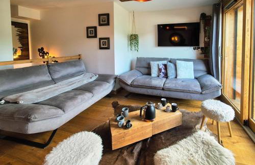 NEW ! HOLY COW - LES GETS - Proche pistes et centre - Souplex Design 4 chambres - 10 personnes - Idéal 8 personnes - Foto 7